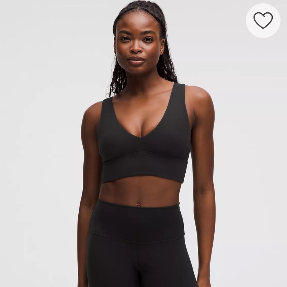 Lululemon Align Black V-Neck Bra C/D